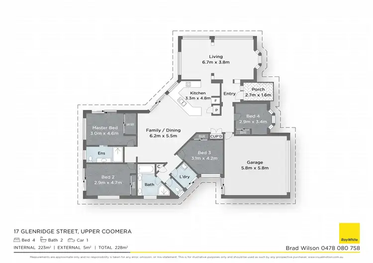 Floorplan of Homely house listing, 17 Glenridge Street, Upper Coomera QLD 4209