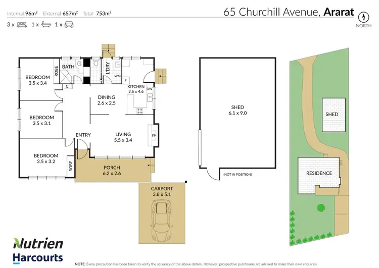 Floorplan of Homely house listing, 65 Churchill Avenue, Ararat VIC 3377