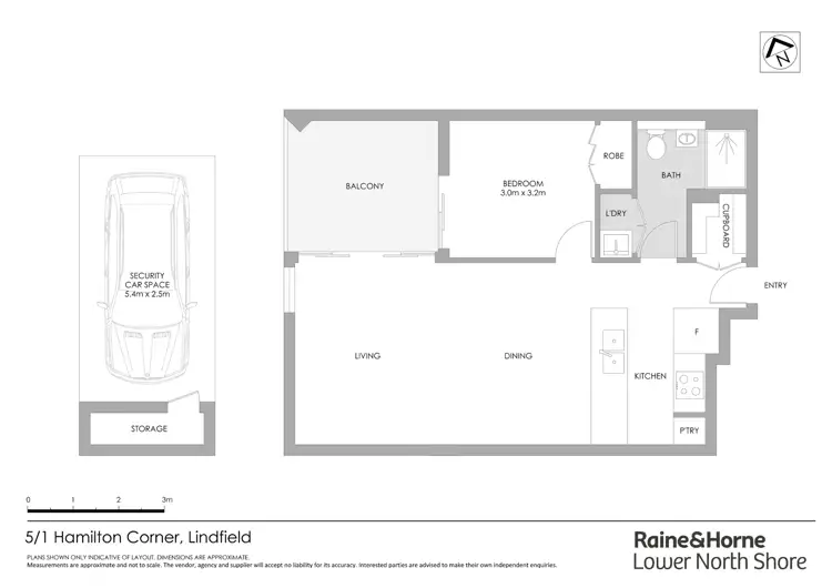 Floorplan of Homely apartment listing, 5/1 Hamilton Corner, Lindfield NSW 2070