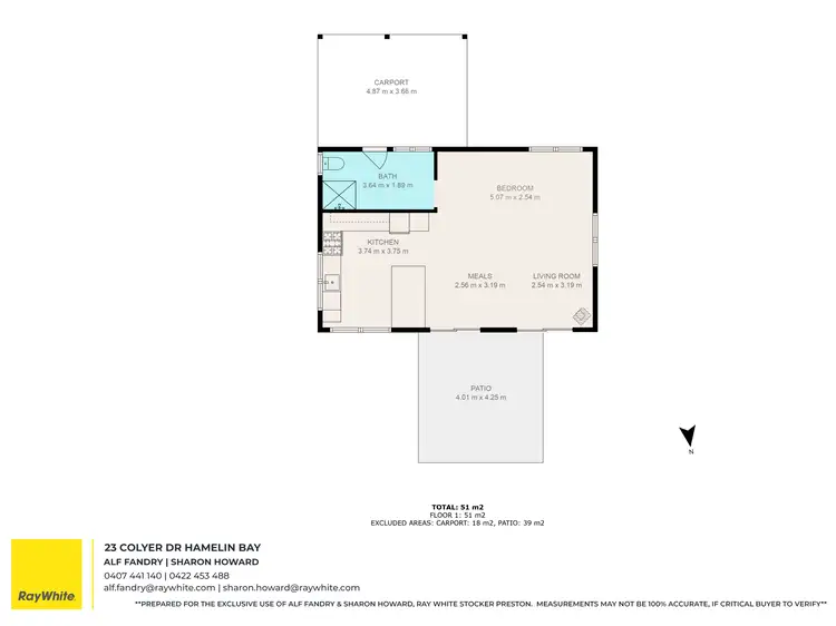Floorplan of Homely house listing, 23 Colyer Drive, Hamelin Bay WA 6288
