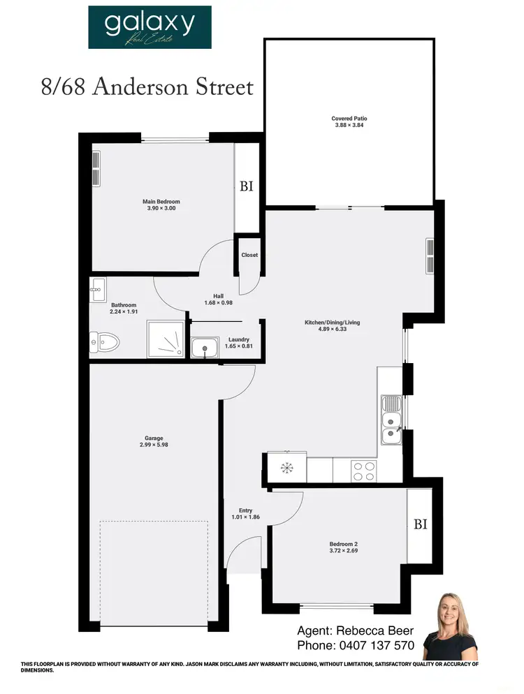 Floorplan of Homely unit listing, 8/68 Anderson Street, Avenell Heights QLD 4670