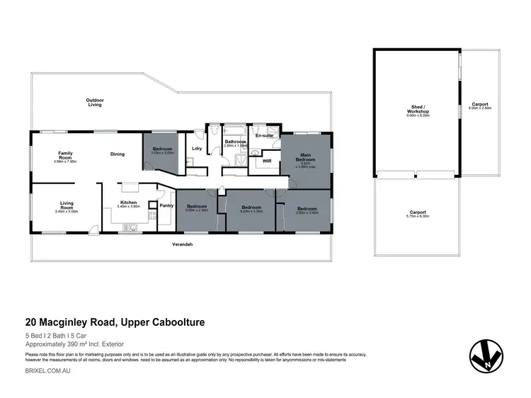 Floorplan of Homely rural property listing, 20 Macginley Road, Upper Caboolture QLD 4510