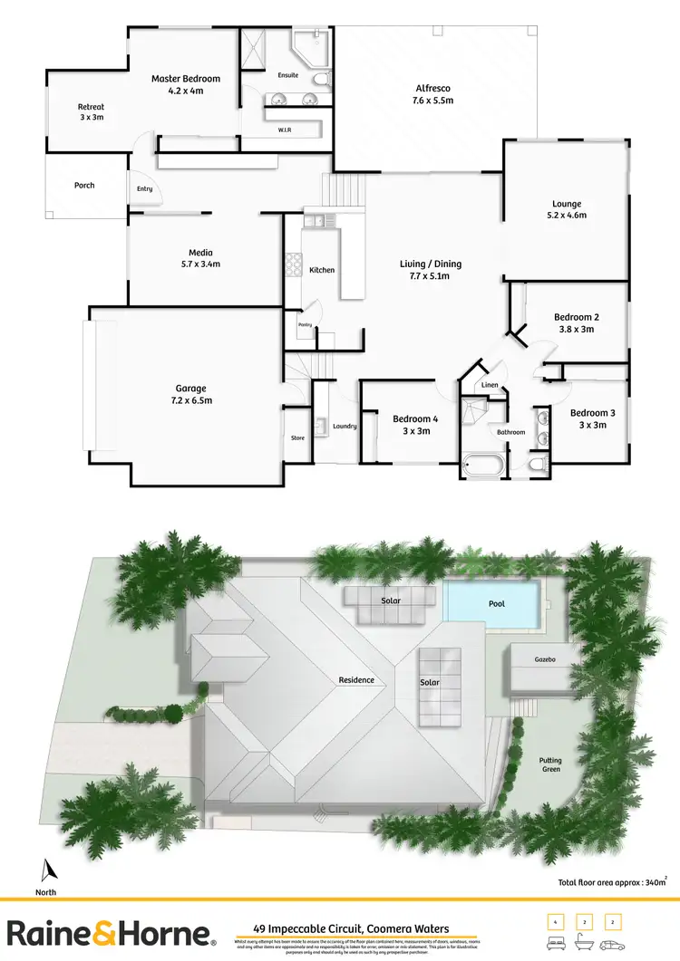 Floorplan of Homely house listing, 49 Impeccable Circuit, Coomera Waters QLD 4209