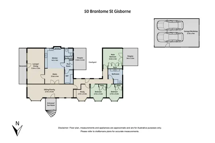 Floorplan of Homely house listing, 50 Brantome Street, Gisborne VIC 3437