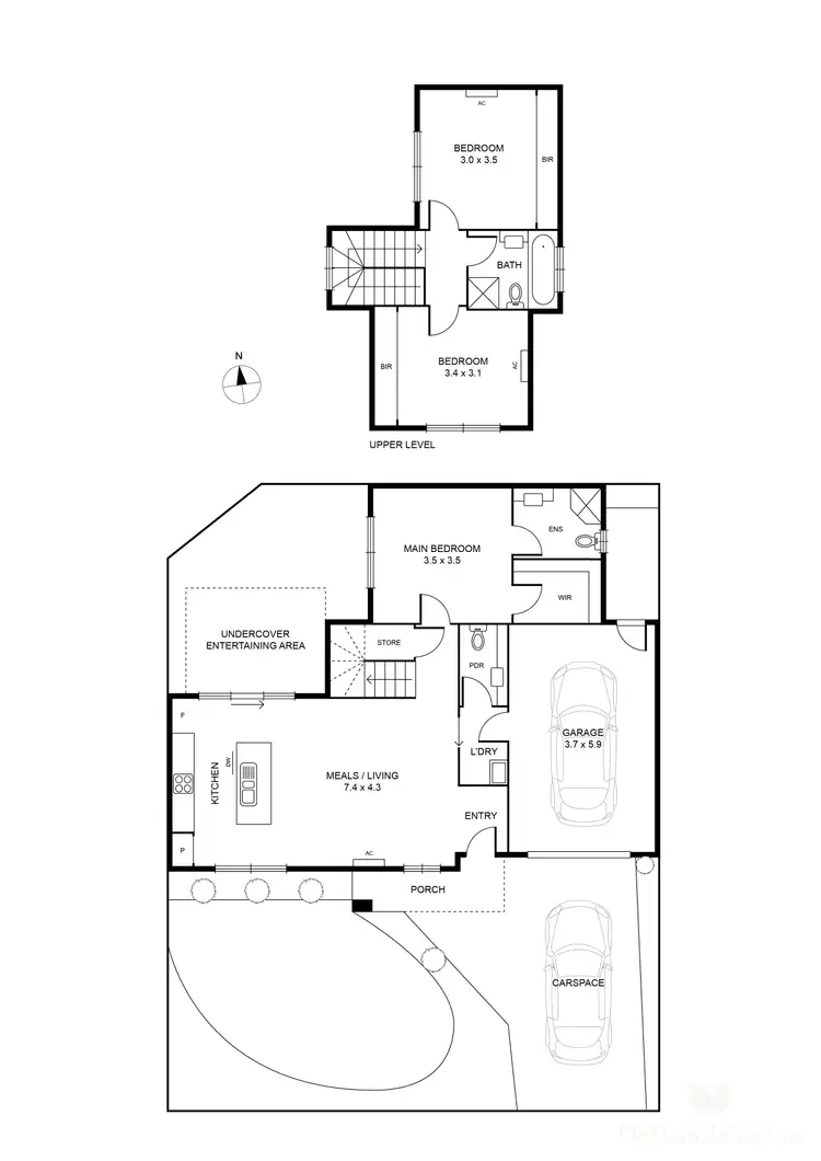 Floorplan of Homely house listing, 1/2 Truscott Street, Glenroy VIC 3046