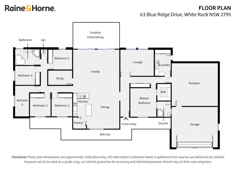 Floorplan of Homely house listing, 63 Blue Ridge Drive, White Rock NSW 2795