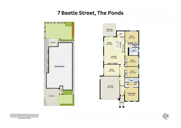 Floorplan of Homely house listing, 7 Beetle Street, The Ponds NSW 2769