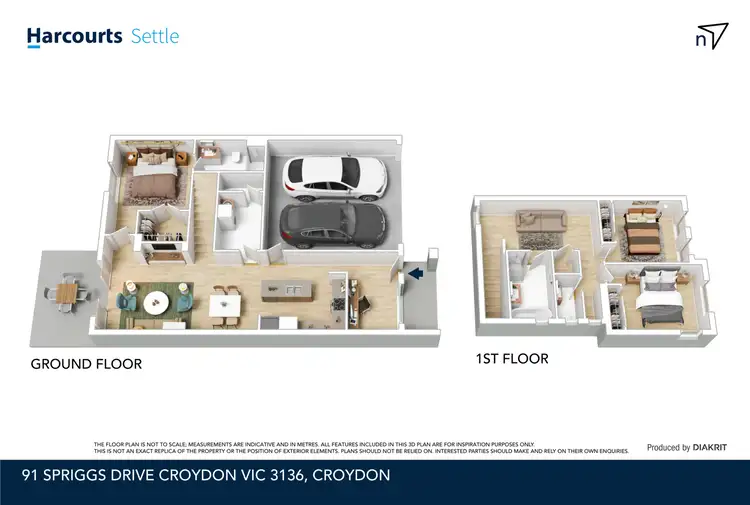 Floorplan of Homely house listing, 91 Spriggs Drive, Croydon VIC 3136