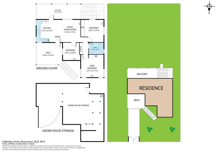 Floorplan of Homely house listing, 6 Wandoo Street, Rasmussen QLD 4815