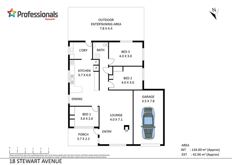 Floorplan of Homely house listing, 18 Stewart Avenue, West Tamworth NSW 2340