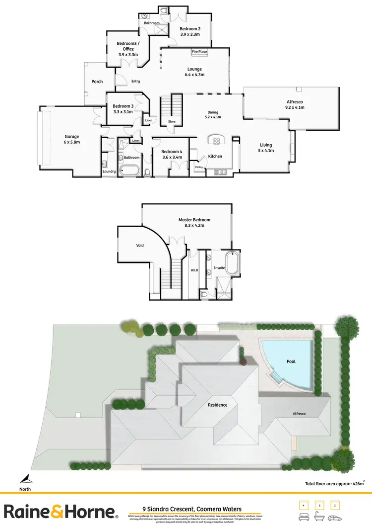 Floorplan of Homely house listing, 9 Siandra Crescent, Coomera Waters QLD 4209