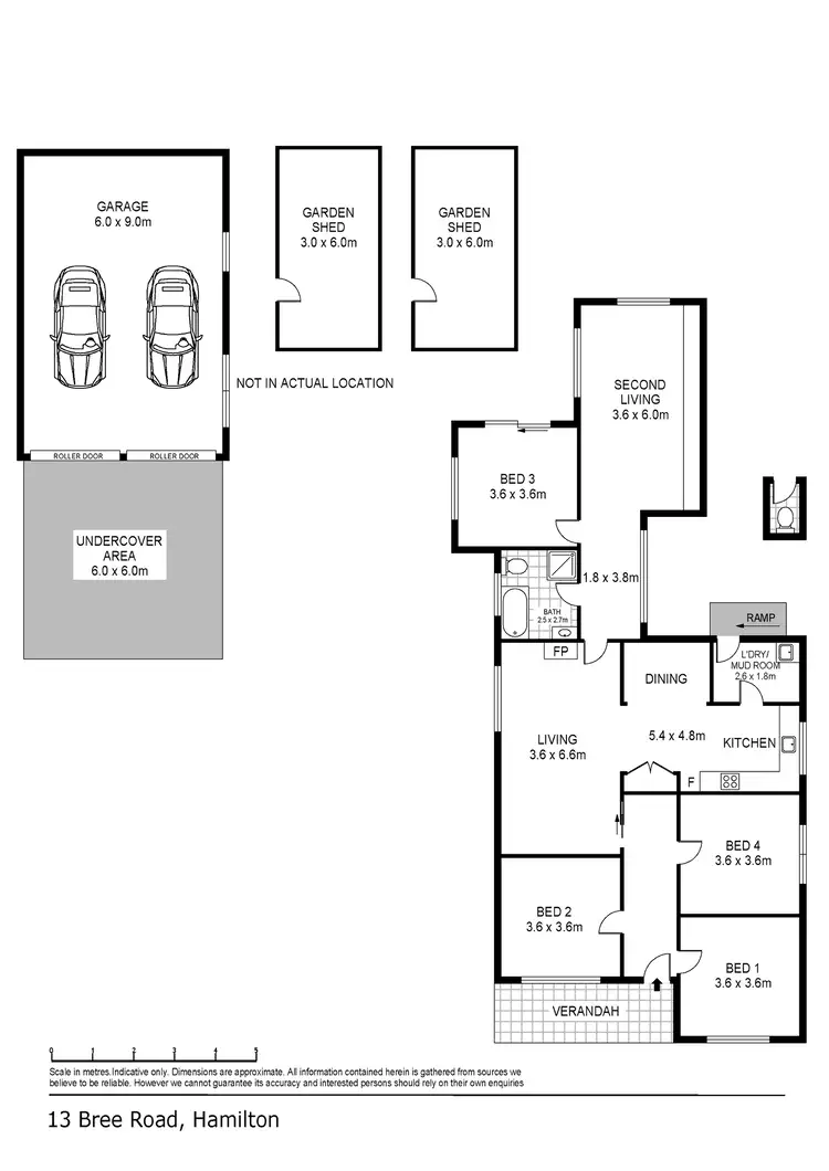 Floorplan of Homely house listing, 13 Bree Road, Hamilton VIC 3300