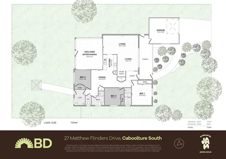 Floorplan of Homely house listing, 27 Matthew Flinders Drive, Caboolture South QLD 4510