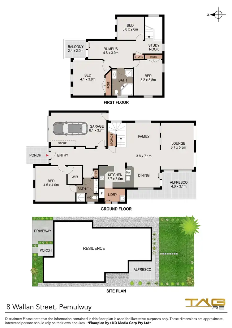 Floorplan of Homely house listing, 8 Wallan Street, Pemulwuy NSW 2145