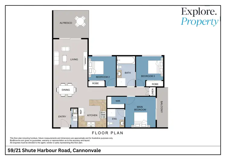 Floorplan of Homely apartment listing, 59/21 Shute Harbour Road, Cannonvale QLD 4802