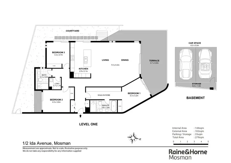 Floorplan of Homely apartment listing, 1/2 Ida Avenue, Mosman NSW 2088