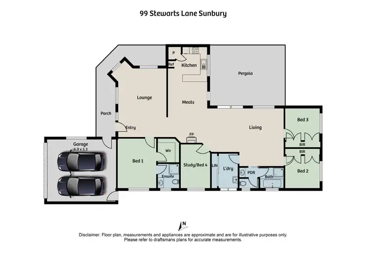 Floorplan of Homely house listing, 99 Stewarts Lane, Sunbury VIC 3429
