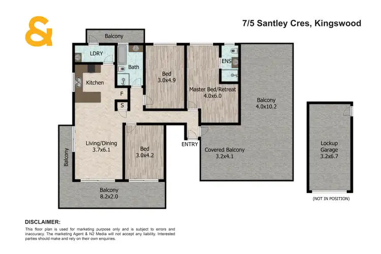 Floorplan of Homely apartment listing, 7/5 Santley Crescent, Kingswood NSW 2747