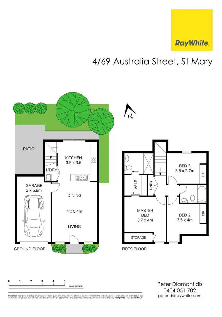 Floorplan of Homely townhouse listing, 4/69 Australia Street, St Marys NSW 2760