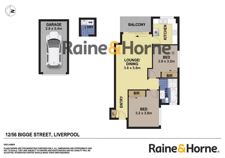 Floorplan of Homely apartment listing, 12/56 Bigge Street, Liverpool NSW 2170