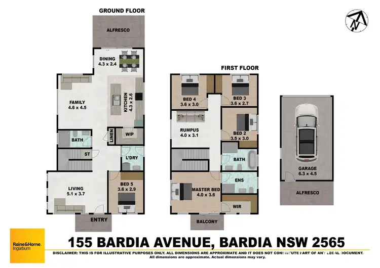 Floorplan of Homely house listing, 155 Bardia Avenue, Bardia NSW 2565