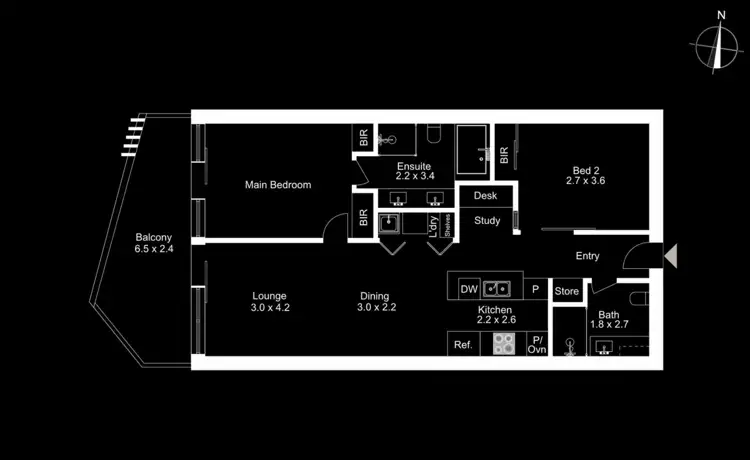 Floorplan of Homely apartment listing, 415/8 Cape Street, Dickson ACT 2602