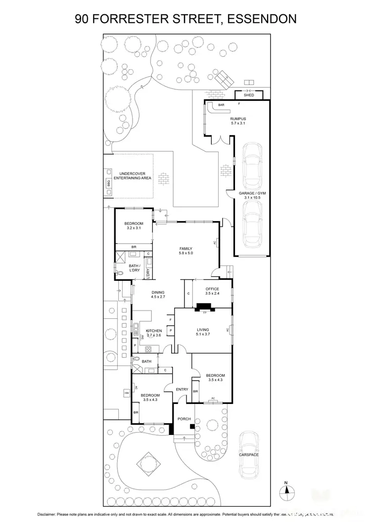 Floorplan of Homely house listing, 90 Forrester Street, Essendon VIC 3040