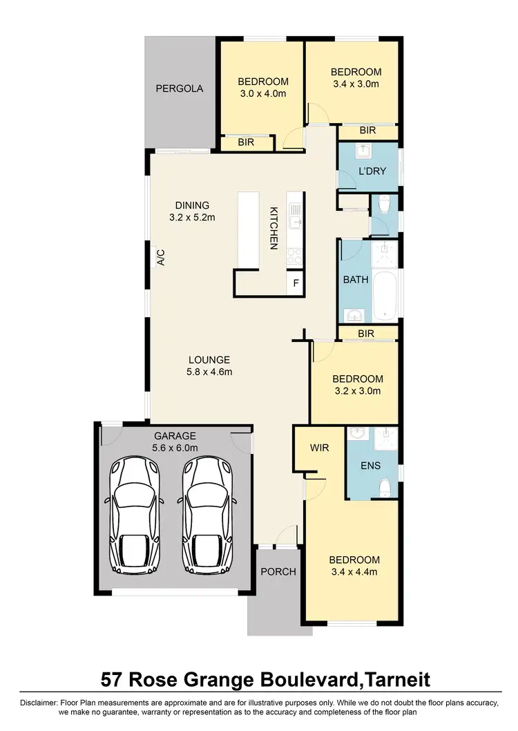 Floorplan of Homely house listing, 57 Rose Grange Boulevard, Tarneit VIC 3029