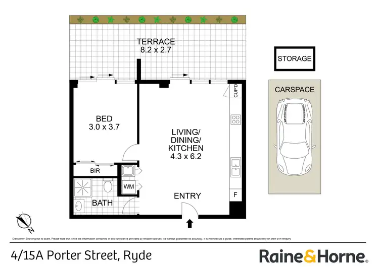 Floorplan of Homely apartment listing, 4/15A Porter Street, Ryde NSW 2112