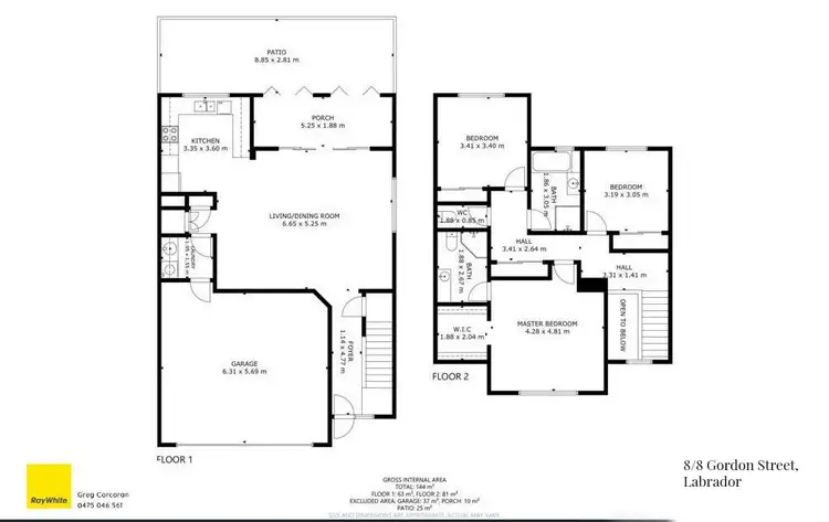 Floorplan of Homely house listing, 8/8 Gordon Street, Labrador QLD 4215