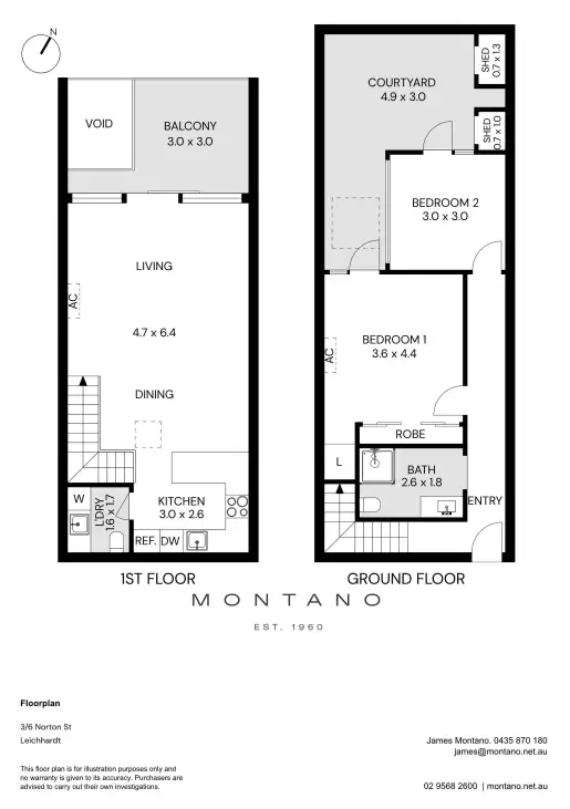 Floorplan of Homely apartment listing, 3/4-8 Norton Street, Leichhardt NSW 2040