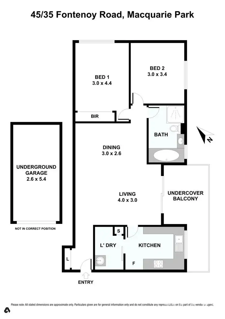 Floorplan of Homely apartment listing, 45/35 Fontenoy Road, Macquarie Park NSW 2113