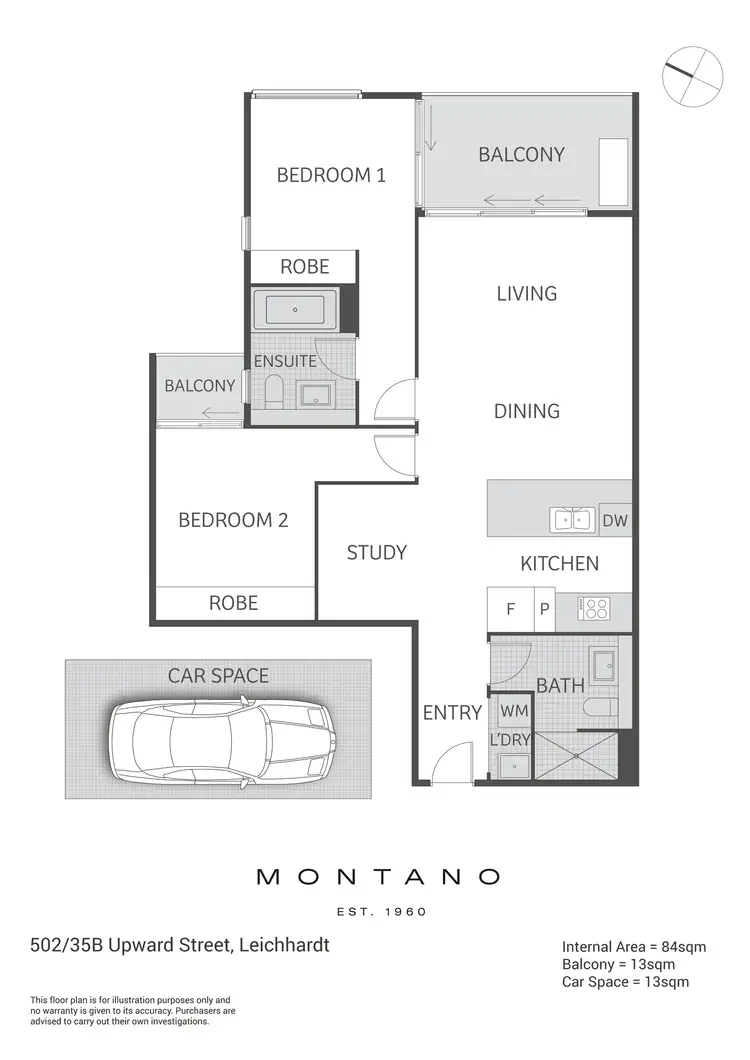 Floorplan of Homely apartment listing, 502/35B Upward Street, Leichhardt NSW 2040