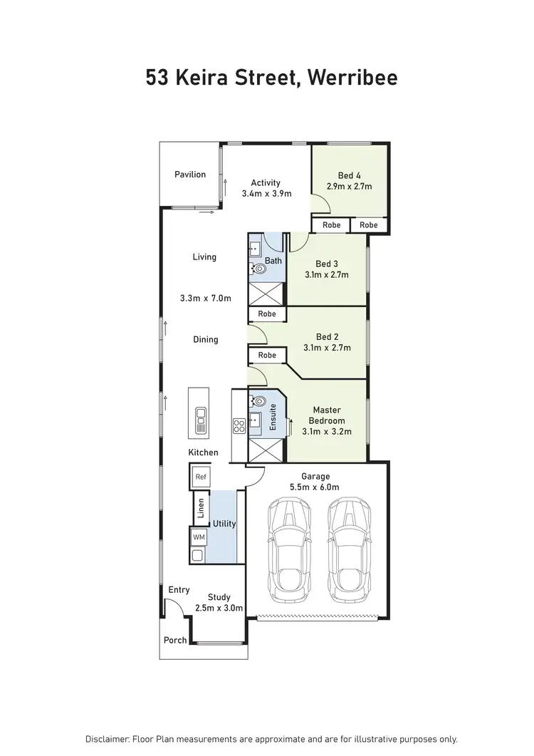 Floorplan of Homely house listing, 53 Keira Circuit, Werribee VIC 3030