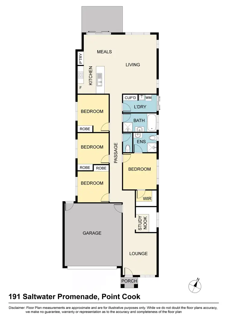 Floorplan of Homely house listing, 191 Saltwater Promenade, Point Cook VIC 3030