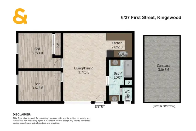 Floorplan of Homely apartment listing, 6/27 First Street, Kingswood NSW 2747