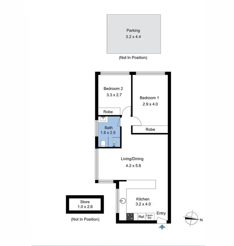 Floorplan of Homely apartment listing, 1/589 Old South Head Road, Rose Bay NSW 2029