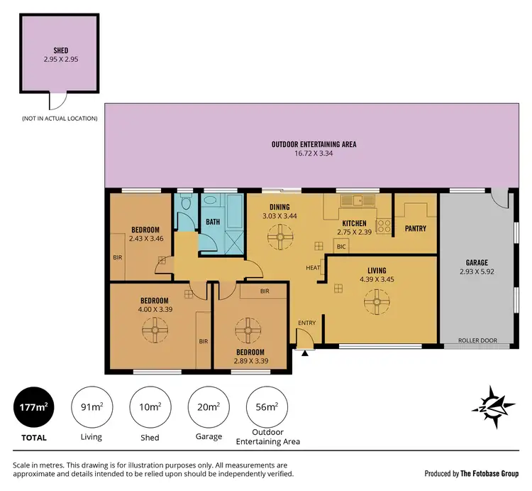 Floorplan of Homely house listing, 46 Holly Rise, Hackham West SA 5163