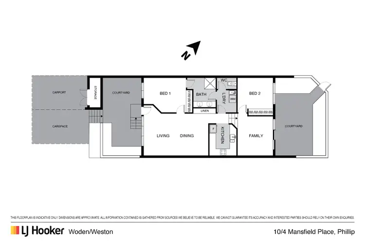 Floorplan of Homely townhouse listing, 10/4 Mansfield Place, Phillip ACT 2606