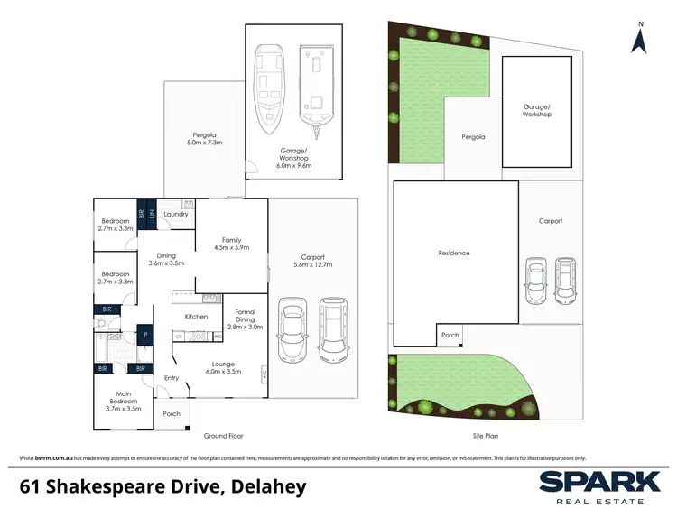 Floorplan of Homely house listing, 61 Shakespeare Drive, Delahey VIC 3037
