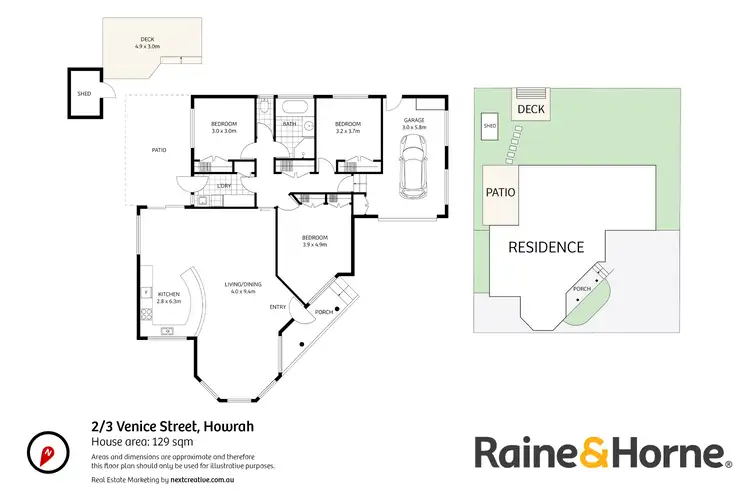 Floorplan of Homely villa listing, 2/3 Venice Street, Howrah TAS 7018
