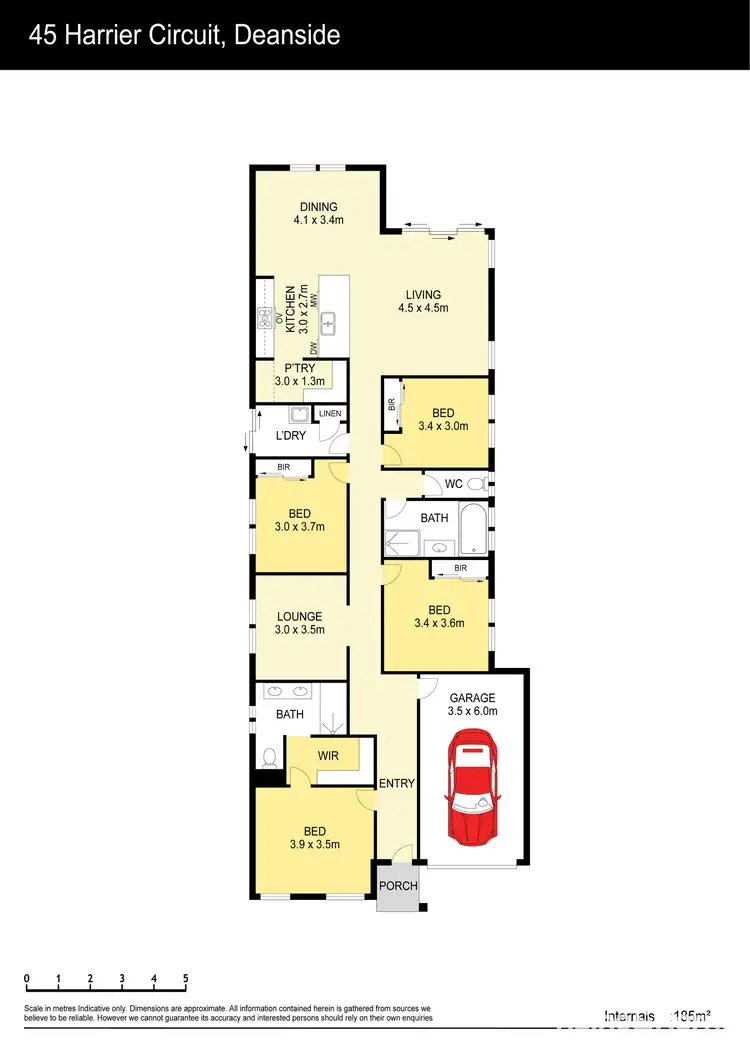 Floorplan of Homely house listing, 45 Harrier Circuit, Deanside VIC 3336
