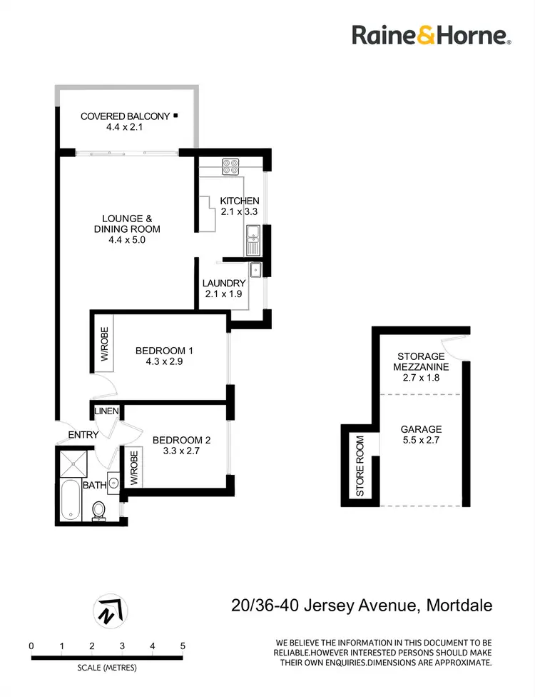 Floorplan of Homely apartment listing, 20/36-40 Jersey Avenue, Mortdale NSW 2223