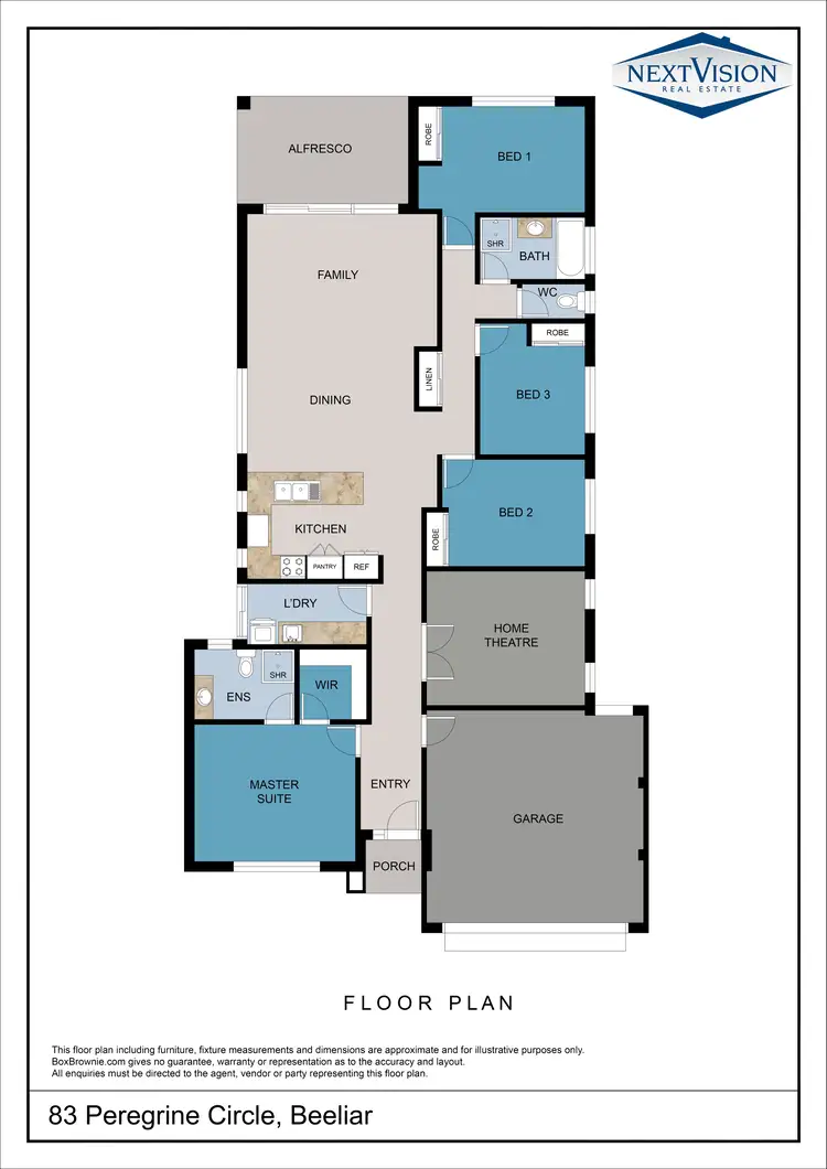 Floorplan of Homely house listing, 83 Peregrine Circle, Beeliar WA 6164