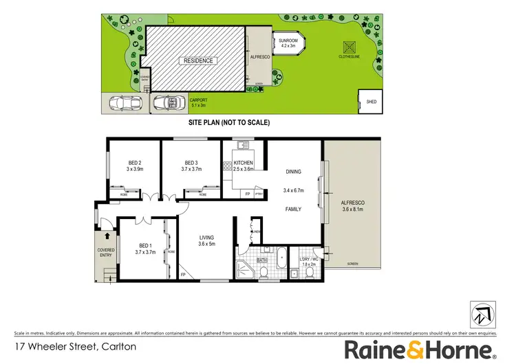 Floorplan of Homely house listing, 17 Wheeler Street, Carlton NSW 2218