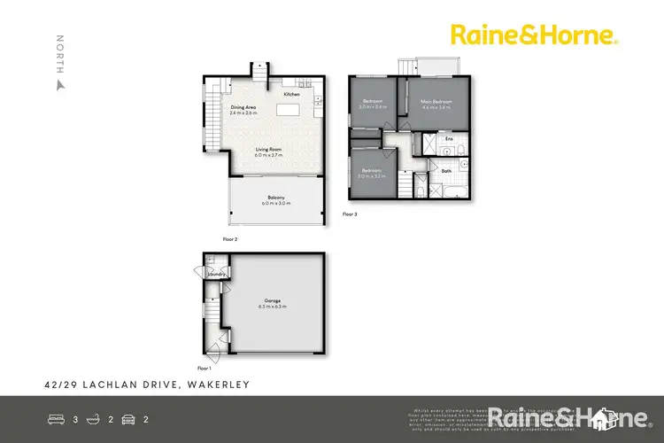 Floorplan of Homely townhouse listing, 42/29 Lachlan Drive, Wakerley QLD 4154
