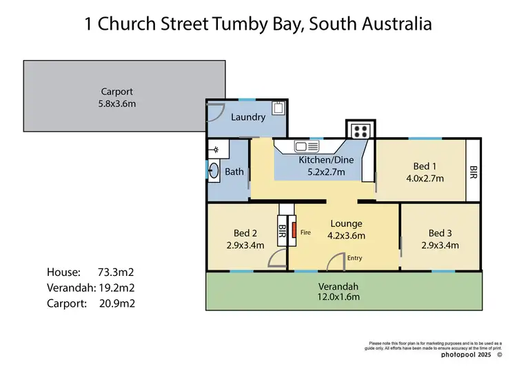 Floorplan of Homely house listing, 1 Church Street, Tumby Bay SA 5605