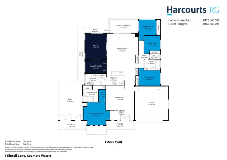 Floorplan of Homely house listing, 7 Kintail Lane, Coomera Waters QLD 4209