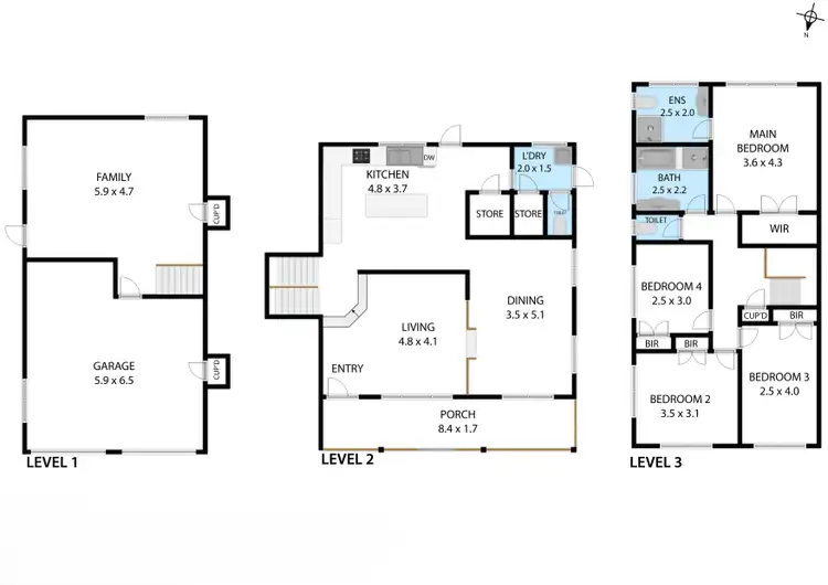 Floorplan of Homely house listing, 13 Scenic Drive, Mount Louisa QLD 4814
