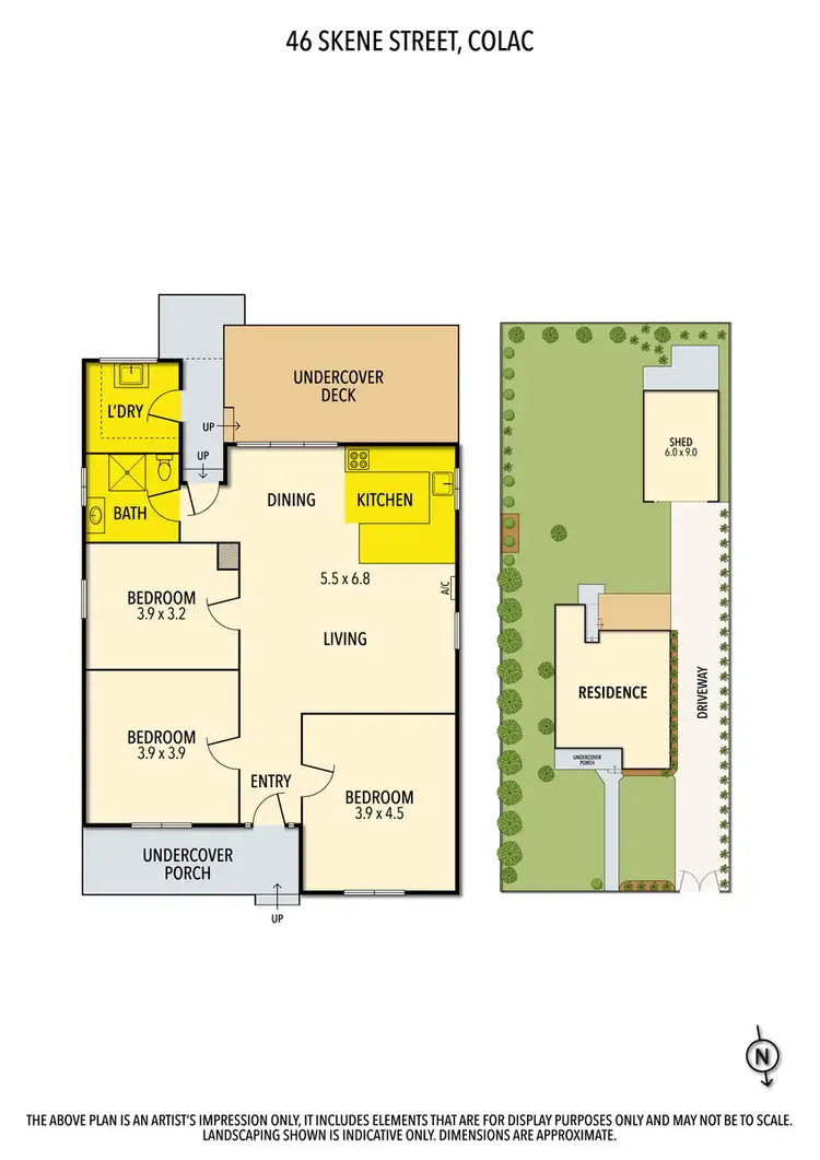 Floorplan of Homely house listing, 46 Skene Street, Colac VIC 3250